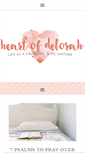 Mobile Screenshot of heartofdeborah.com